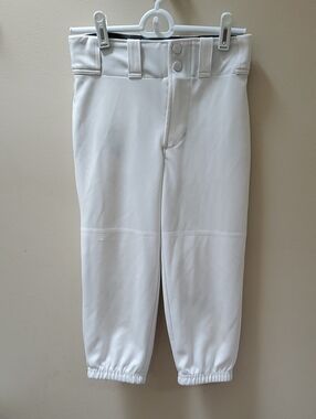 Mizuno White Girls Softball Pants